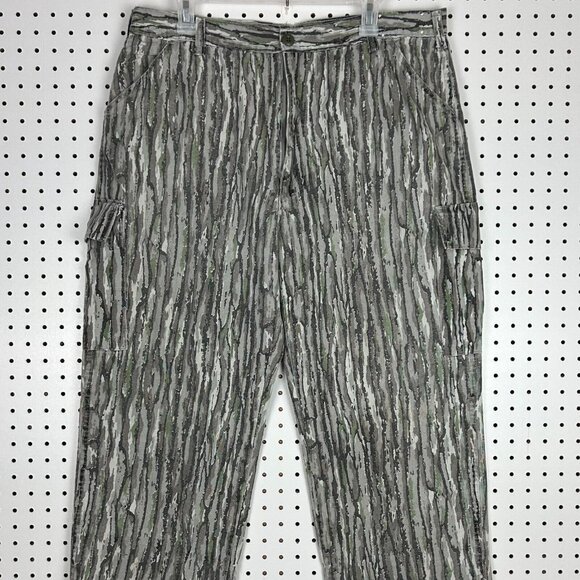 Treebark Vintage Camo Cargo Pants 36x32 Baggy Y2K 90s Hunting Camouflage Wide - Picture 3 of 5